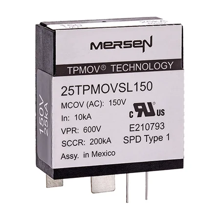 Surge Protection Device 25kA 150VAC Fail-Safe Design for Renewable Energy Systems Mersen