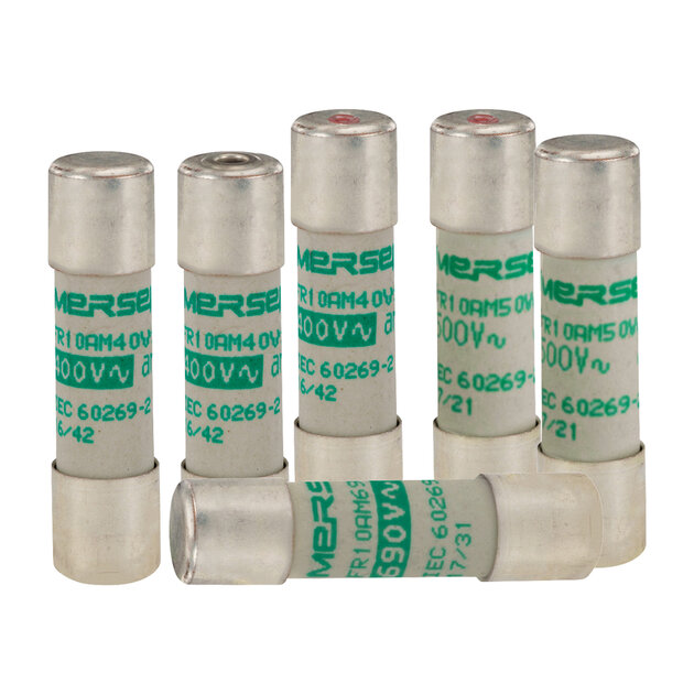 Ferrule Fuse-Links 10x38 aM 400 to 690VAC High Current Limiting Protection for Motors Transformers and Industrial Applications Mersen