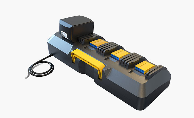 18V(1+4) 250W Charger Multi-Port Intelligent Battery Charger for Power Tools and Consumer Electronics