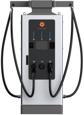 Jupiter 3-in-1 DC Fast Charger 60kW + AC 22kW for Destination Charging Stations