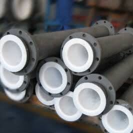 PTFE or PFA Flanged Pipe Spools Seamless Liners for Battery & Energy Storage Systems Mersen