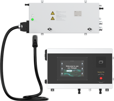 Triton Overhead-Mounted DC Charging System 150-1000V 97% Efficiency Fleet Depot Charging StarCharge