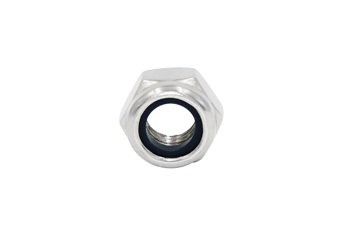 Hexagonal Nylon Locking Nuts Anti-Loosening M6-M16 304 Stainless Steel For Battery Systems ISO 7040-1997