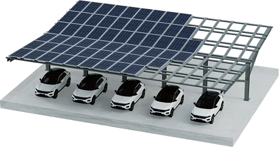 Solar Carport Mounting System Structural Waterproof Design for Commercial & Residential Flat Ground Installations Haitai Solar