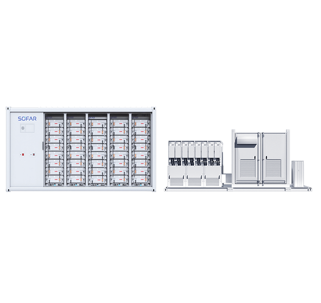 PowerMaster Air-Liquid Mixing Cooling 3.93MWh Utility Energy Storage System with 3+2 Safety Security SofarSolar