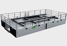 Inverter & Booster Floating Platform for Solar PV Systems Reducing CO2 and SO2 Emissions Sungrow