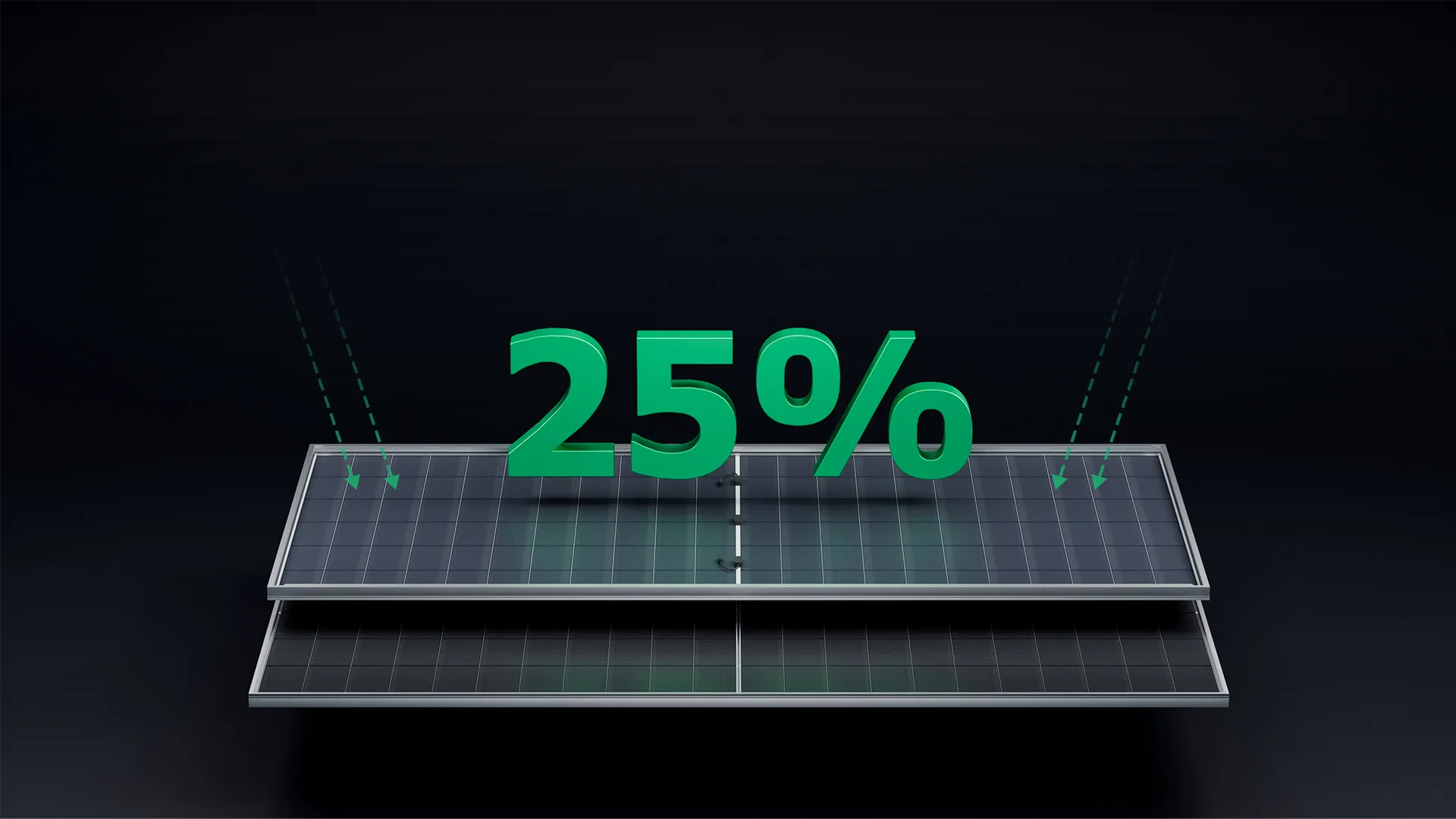Bifacial Power Generation Gain Up to 25% Efficiency for Solar Power Stations