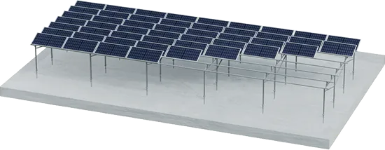 Agricultural Mounting System for Agrivoltaic Solutions with Customizable Design Flat Ground Applications