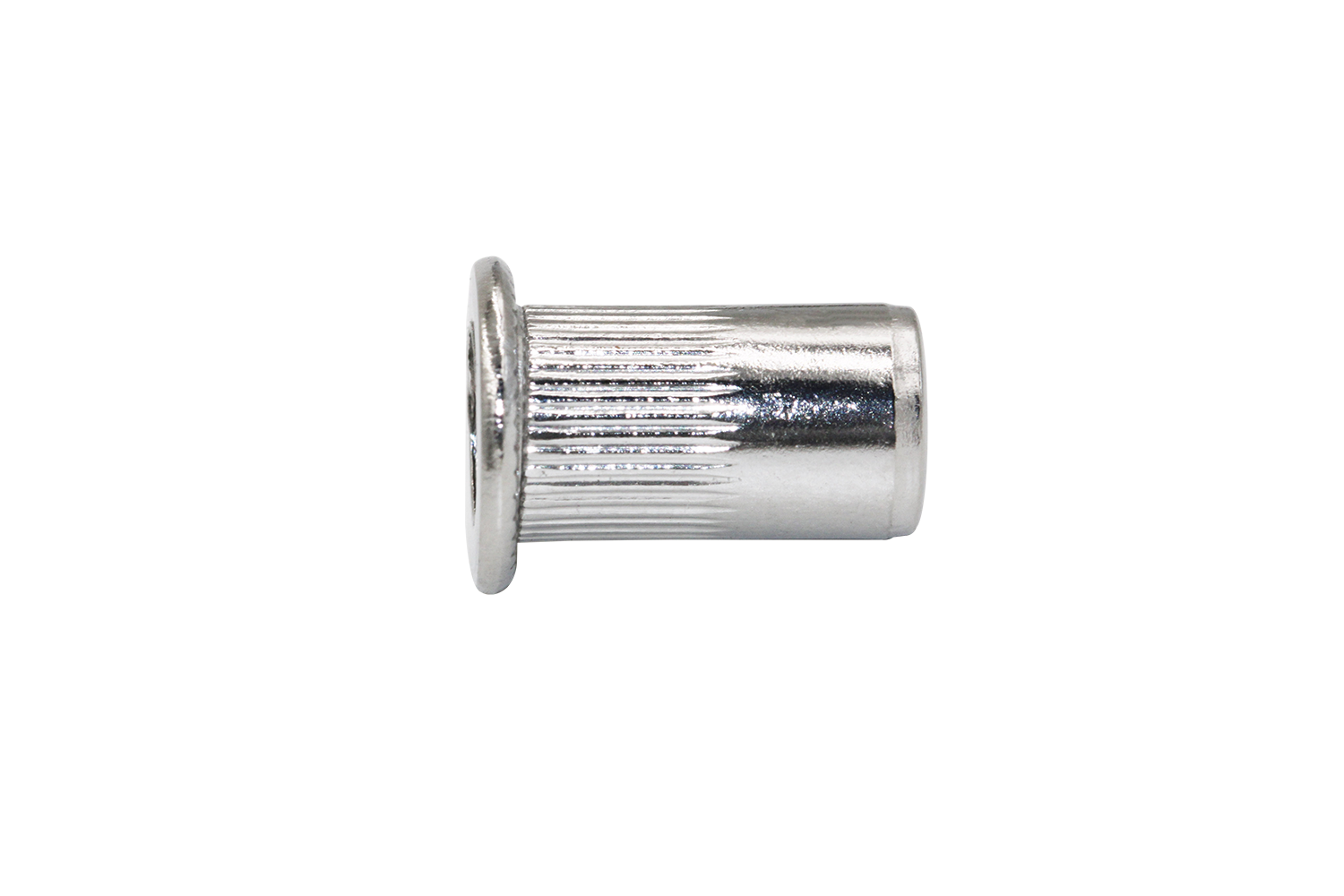 Stainless Steel Flat Head Knurled Rivet Nuts M4-M12 304SS for Battery and Energy Storage Equipment Assembly QIB/IND FMKS