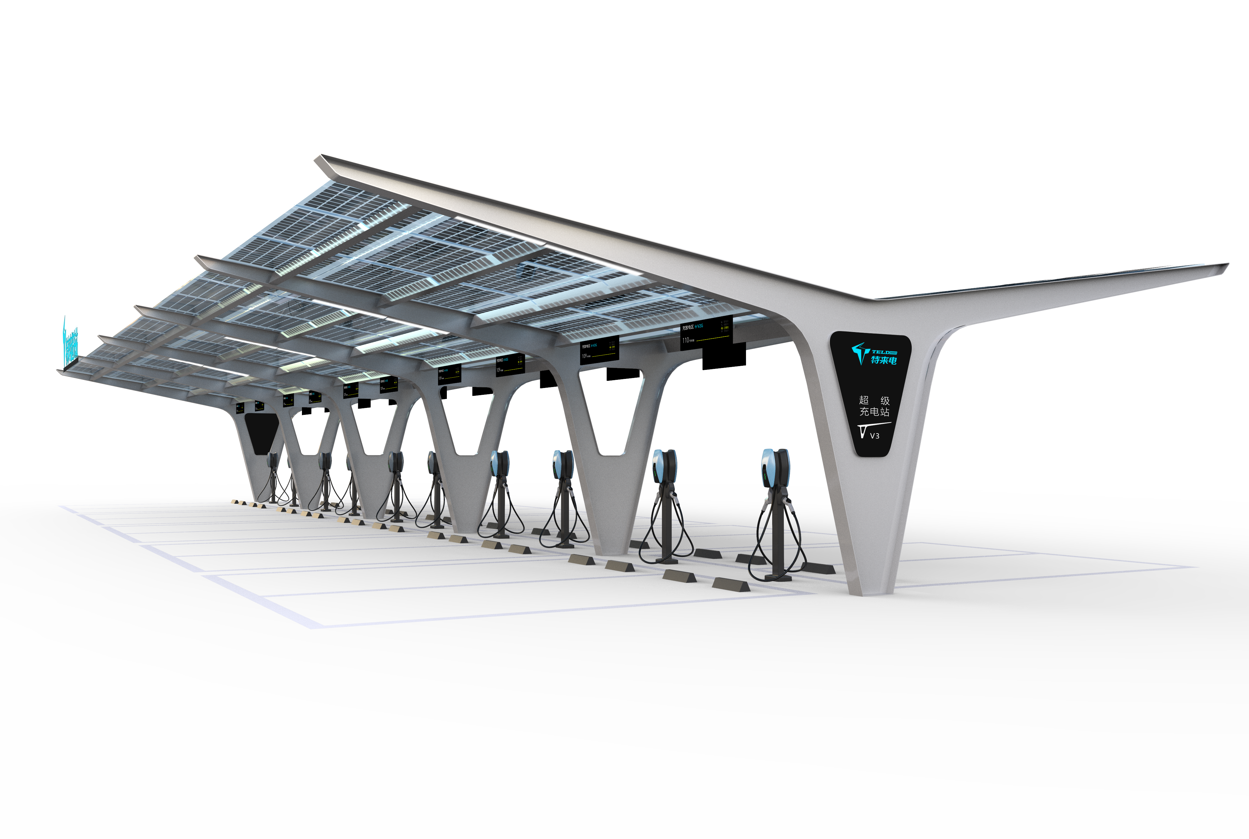 Smart Solar Carport High-Efficiency Bifacial PV Modules Microgrid Demonstration Project TELD