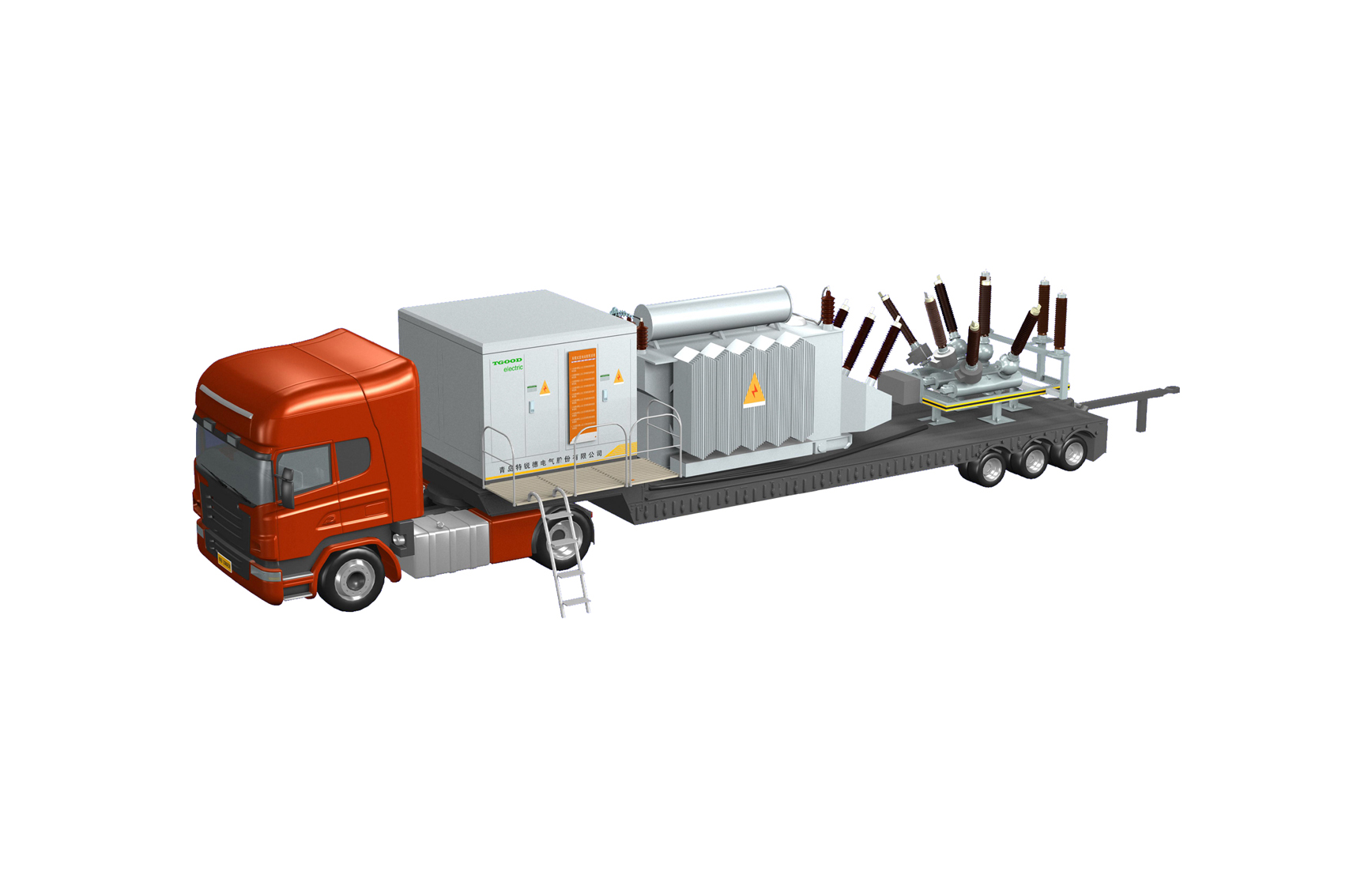 Mobile Trailer Substation Compact Modular Design for Fast Installation Temporary Power Supply