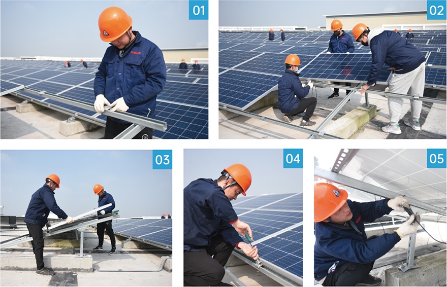 Distributed Photovoltaic Power Stations BIPV BAPV Industrial Commercial Rooftop Solar Energy Systems Sunoren
