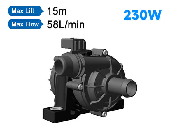 12v Automobile Water Pump P8018 Max Lift 15m Flow 58L/min IP68 Energy Vehicle Cooling System