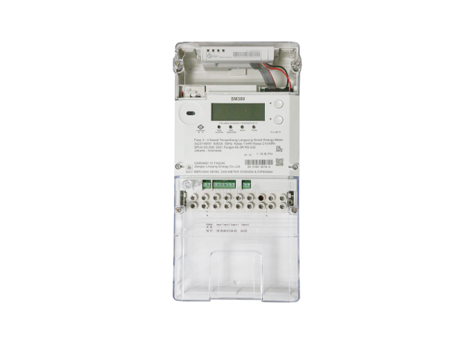 Three-Phase AMI Compatible Smart Energy Meter SM380 Bidirectional Power Measurement Plug-and-Play Communication Residential C&I Applications