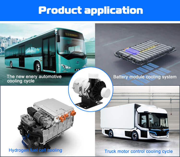 24V New Energy Car Pump P9007 25m Max Head 110L/min Bus Cooling System