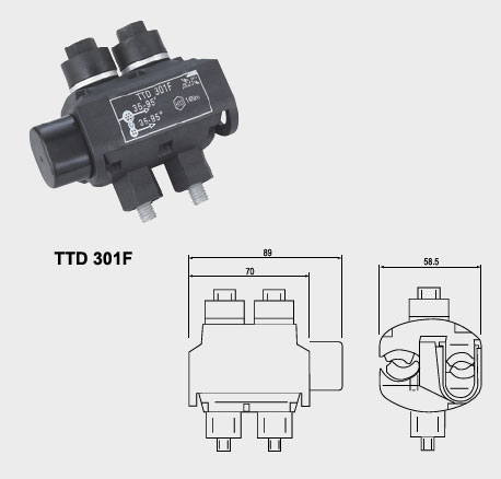Insulation Piercing Connector TTD High Current Capacity for Solar Energy and Battery Storage Systems