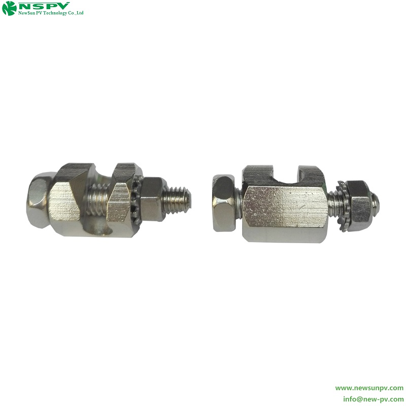 Solar Grounding Connector Earth Lugs Copper Cable Grounding Clamp for Solar Power Systems NSPV