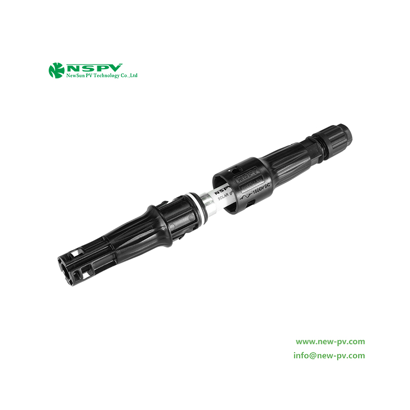 Solar 1500VDC Fuse Connector IP68 Rated 2.5~10mm2 Cable for Outdoor Renewable Energy Systems