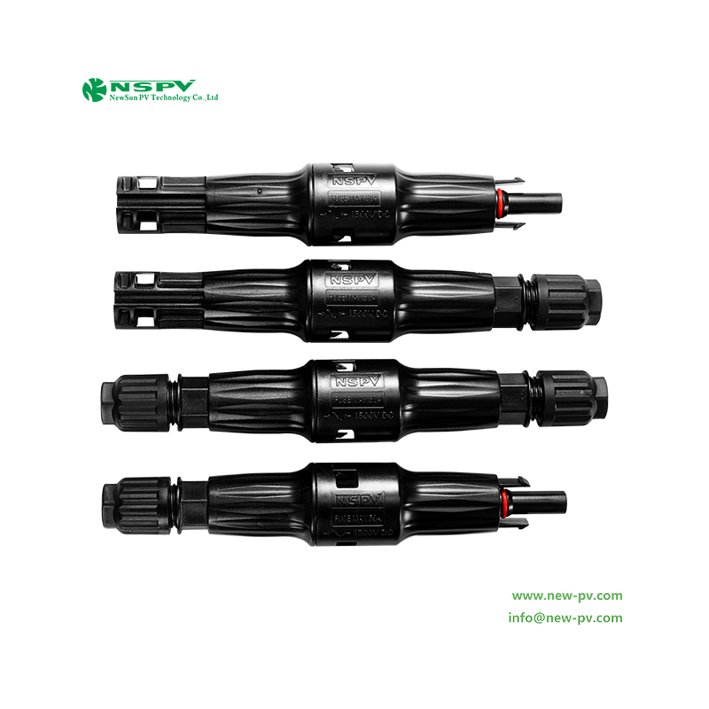 Solar 1500VDC Fuse Connector IP68 Rated 2.5~10mm2 Cable for Outdoor Renewable Energy Systems