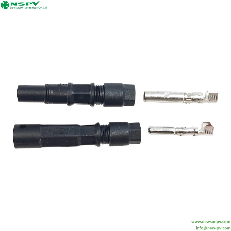 Solar Mini Cable Connector 1500V DC 20A PPE/PA Insulation IP67 Waterproof PV System for BIPV Glass Solar Applications
