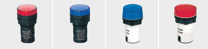 AD62 Series Pilot Lights Indicator Lights for Industrial Control Panels with Multiple Voltage Options AD16