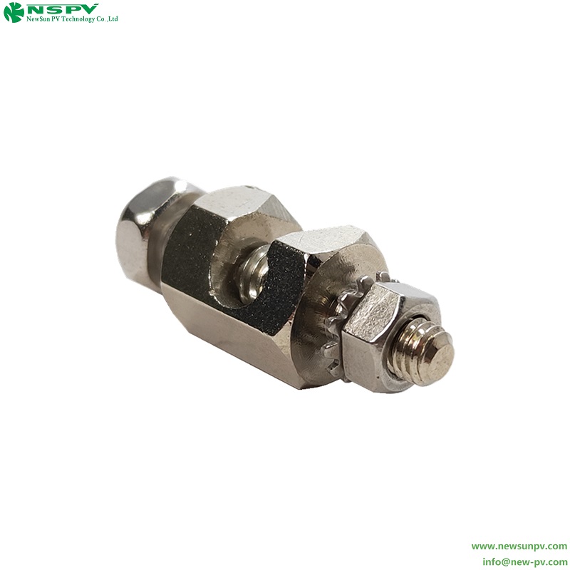 Solar Grounding Connector Earth Lugs Copper Cable Grounding Clamp for Solar Power Systems NSPV