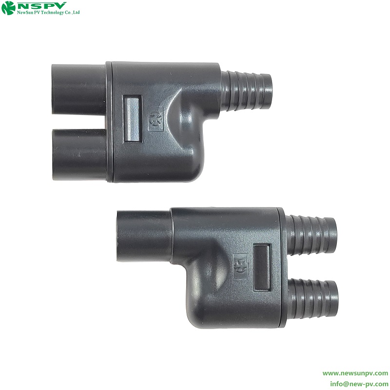 PV3.0 DC Solar Cable Connector Rubber Insulation IP67 Waterproof 30A Rated Current for Solar System Assembly