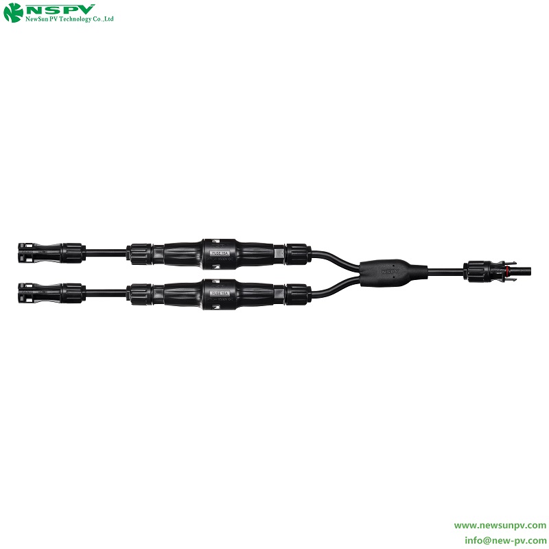Solar YH Harness with Inline Fuse 1500VDC IP68 Protection for Photovoltaic Systems