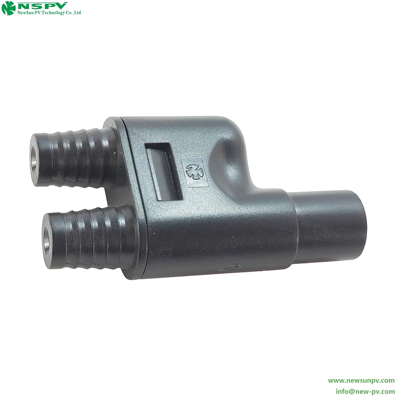 PV3.0 DC Solar Cable Connector Rubber Insulation IP67 Waterproof 30A Rated Current for Solar System Assembly