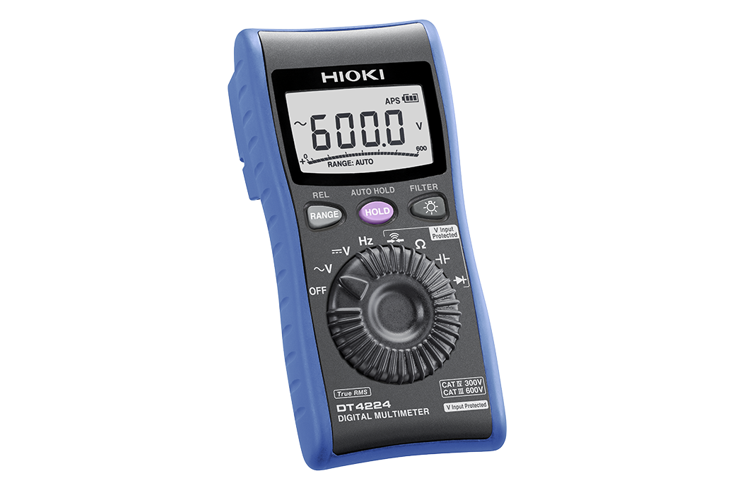 Digital Multimeter DT4224 with Circuit Breaker False Trip Prevention for General Electrical Testing HIOKI