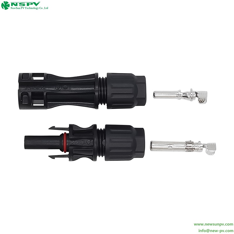 Solar 1500VDC PV4.0 DC Cable Connector 1.5-6sqmm Detachable IP68 Waterproof High-Stability Solar Power System Assembly Application