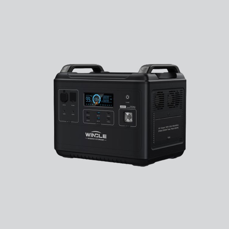 Win Power 2048 Portable Outdoor Power Supply 2000W Bi-Directional High Power Storage 2048Wh LiFePO4 Battery for Solar Energy Backup Power