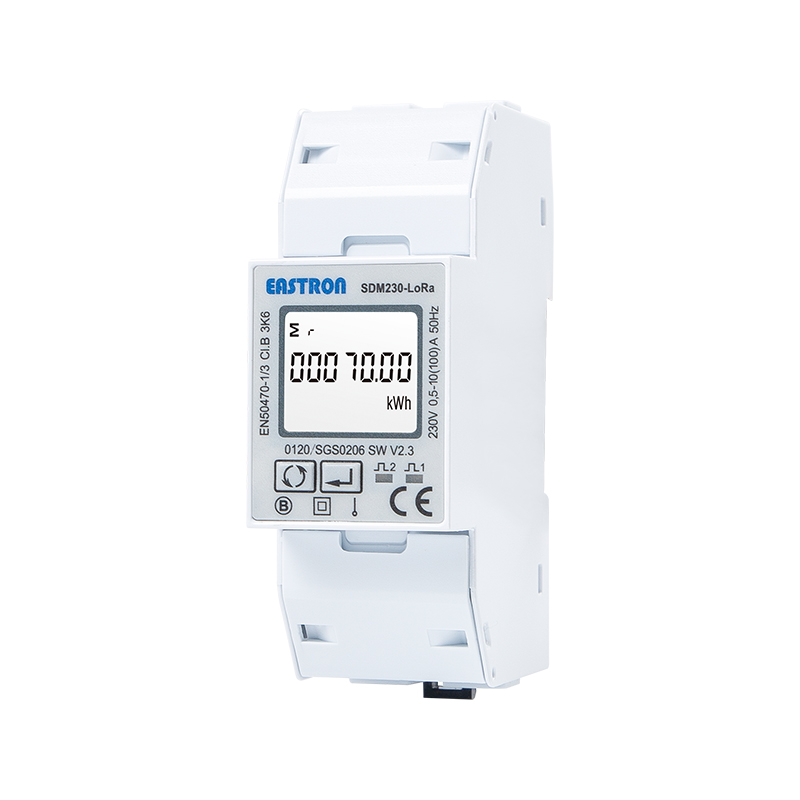 LoRaWAN 100A Din Rail Single Phase Multi-function Energy Meter High Accuracy Class 1 Remote Monitoring for Residential and Industrial Applications