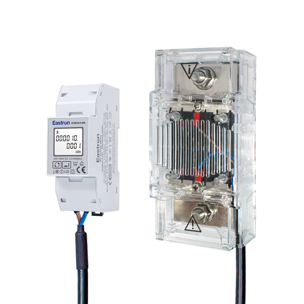 DC Energy Meter 600A Shunt Bi-Directional Measurement MID Approved for EV Chargers & Renewable Energy Systems