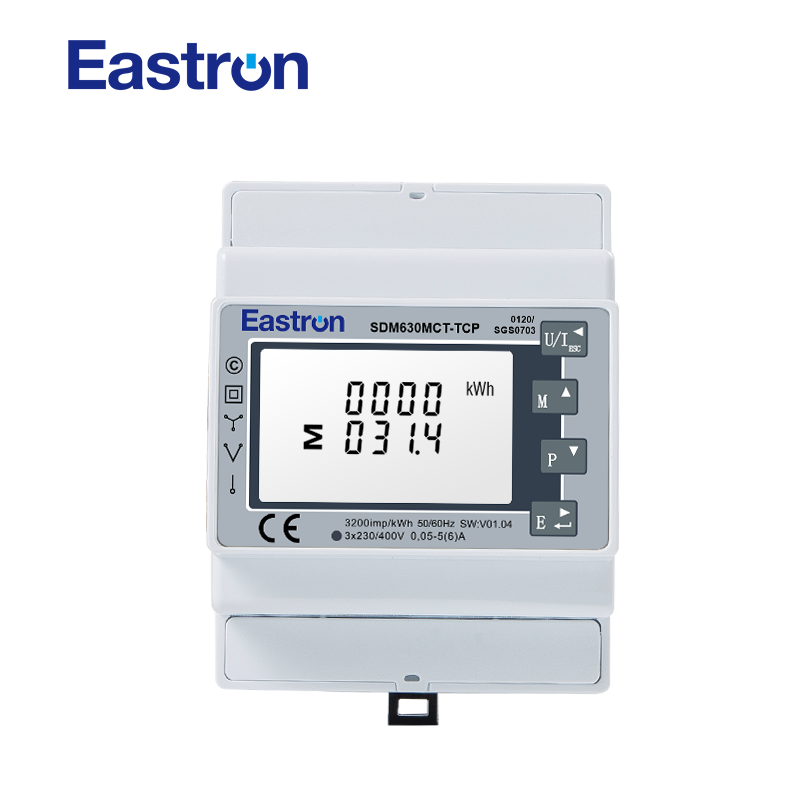 CT Type Modbus TCP Din Rail Three Phase UL Energy Meter Multi-Function Ethernet Communication Eastron