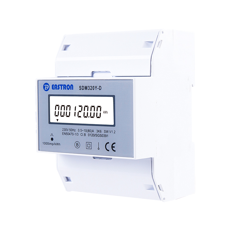 Single Phase MID Energy Meter 100A Direct Load 230V AC Pulse Output for Energy Monitoring