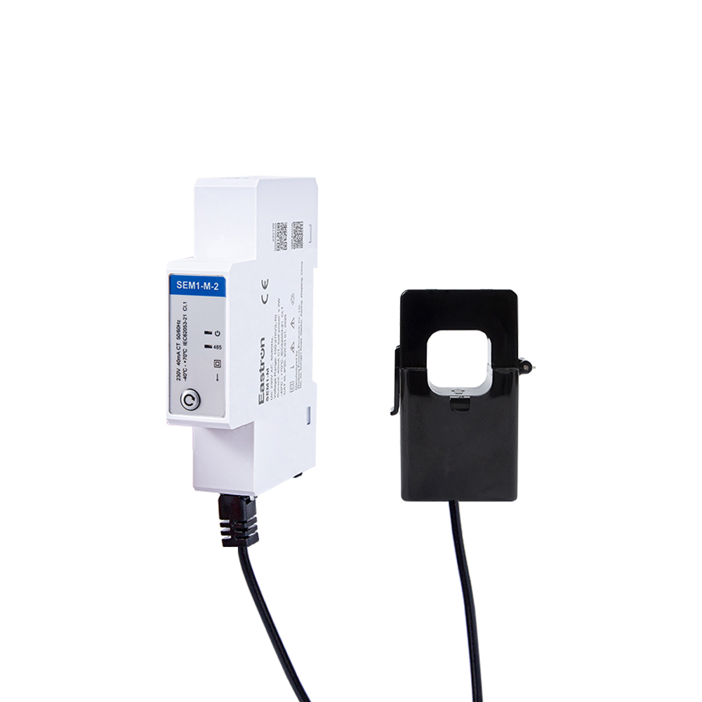 RS485 Din Rail Single Phase Energy Meter with CT Connection Modbus RTU Bi-directional Measurement Multi-Parameter Monitoring Solar PV System Smart Building Industrial Equipment Eastron