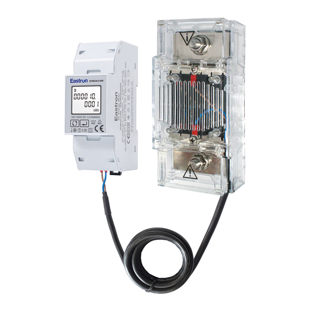 DC Energy Meter 600A Shunt Bi-Directional Measurement MID Approved for EV Chargers & Renewable Energy Systems