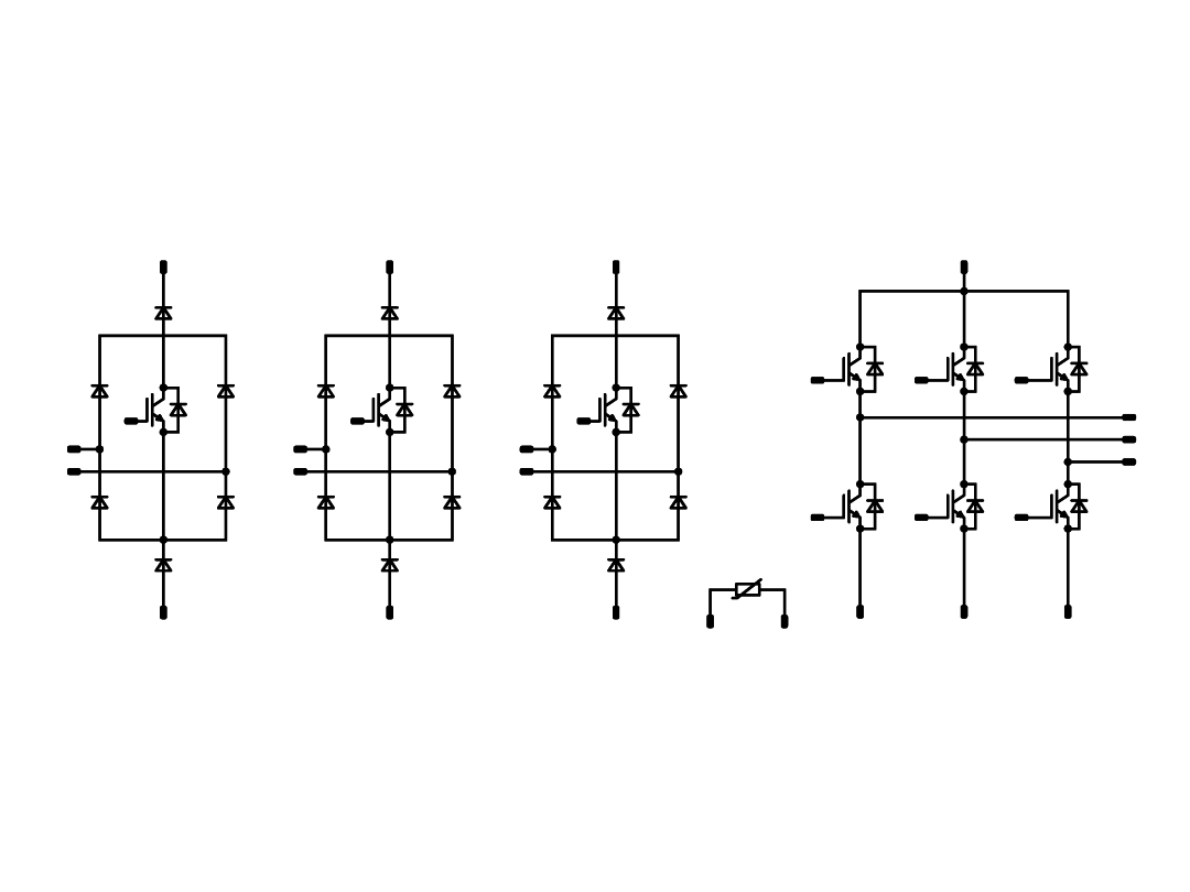 Converter Inverter Module with 3x PFC for Energy Storage and Power Conversion Systems