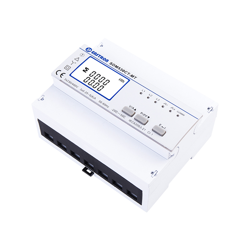 Three Phase Multi-function Energy Meter with Multi-tariff Function CT Type 1/5A Input Bi-directional Measurement 7 Module Size RTC Enabled SDM530CT-MT