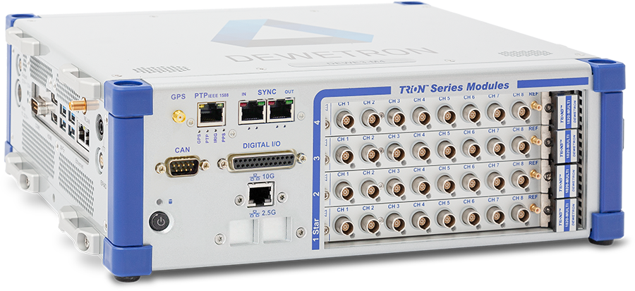 DEWE3-M4 Rugged Portable High-Speed Data Acquisition System for In-Vehicle Battery and Energy Storage Testing