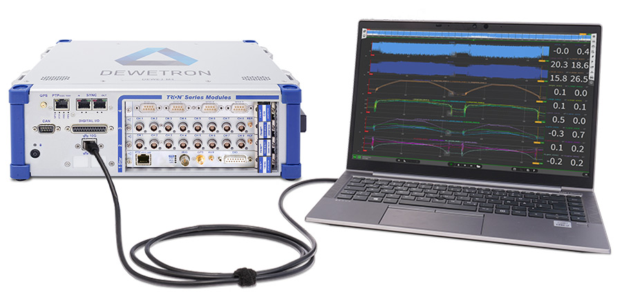DEWE3-M4 Rugged Portable High-Speed Data Acquisition System for In-Vehicle Battery and Energy Storage Testing