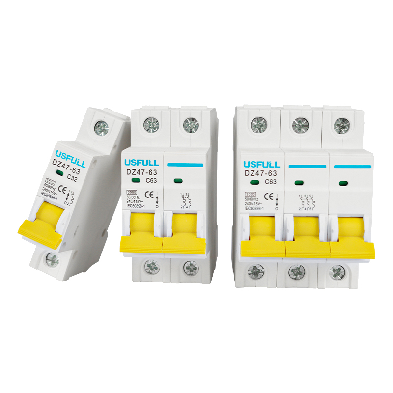 USFULL DZ47 Circuit Breaker 3/4.5kA Short Circuit Protection Home & Industrial Electrical Systems USFULL