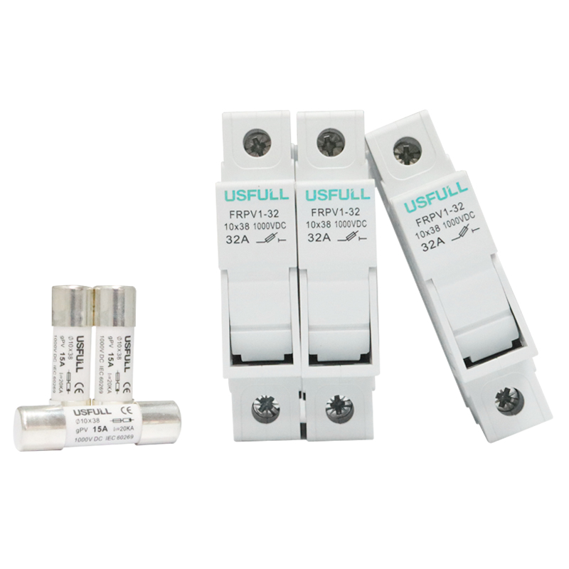 Fusible USFULL 1000V CC 1-32A 33kA Short Circuit Protection for Solar Energy and Battery Storage Systems