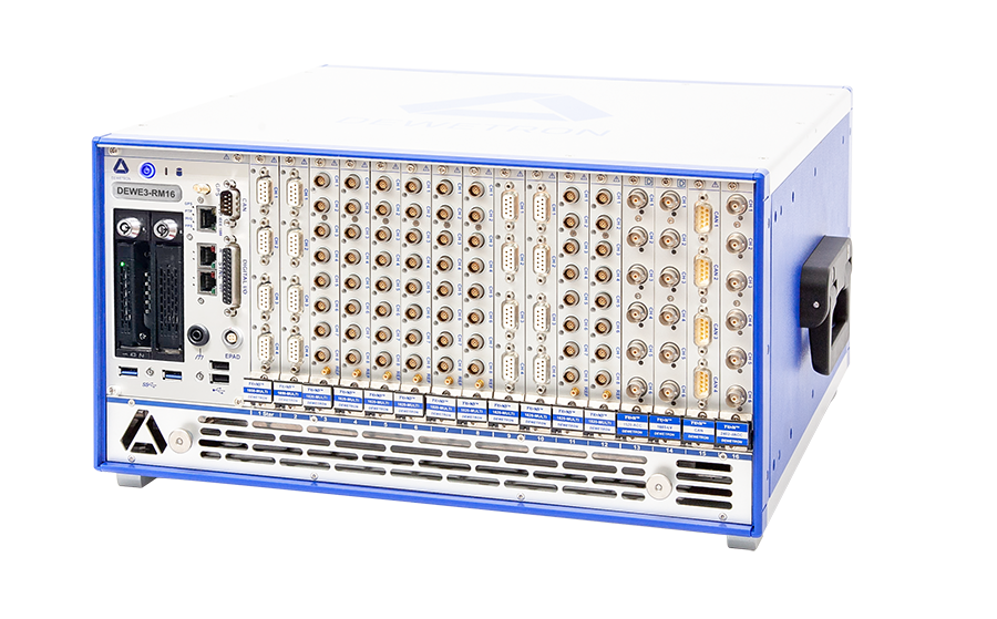 DEWE3-RMx Modular Rack-Mount DAQ System for High-Channel Data Acquisition and Power Analysis Applications