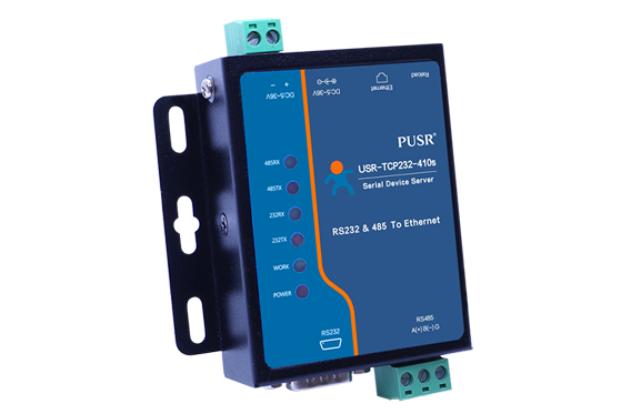 USR-TCP232-410s Dual Serial Port Device Server for IoT Connectivity with MQTT, Modbus Gateway & Edge Computing