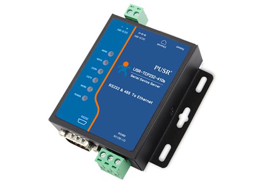 USR-TCP232-410s Dual Serial Port Device Server for IoT Connectivity with MQTT, Modbus Gateway & Edge Computing