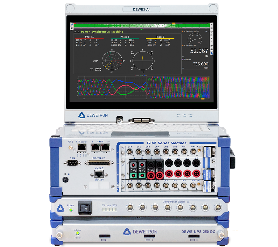 Mobile Data Acquisition Systems Portable Battery-Powered Measurement Units for Field Testing and Energy Storage Monitoring DEWE3-A4