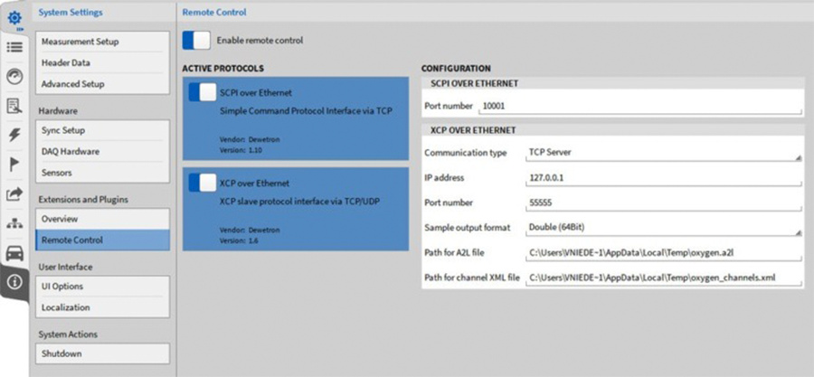 Data Protocols & Remote Control Ethernet MODBUS TCP XCP SCPI Interface for Battery Energy Storage System Monitoring and Control