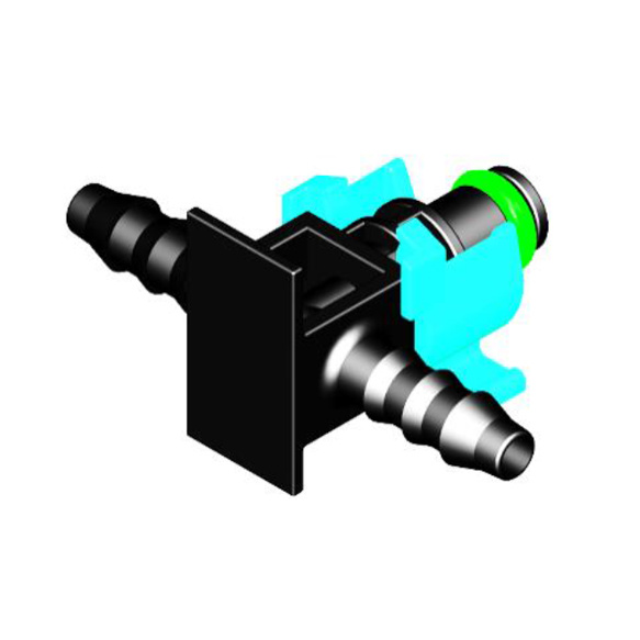 FB14 Return Tube Fitting D5.8-ID4-T Shape for PA Tube 6x1